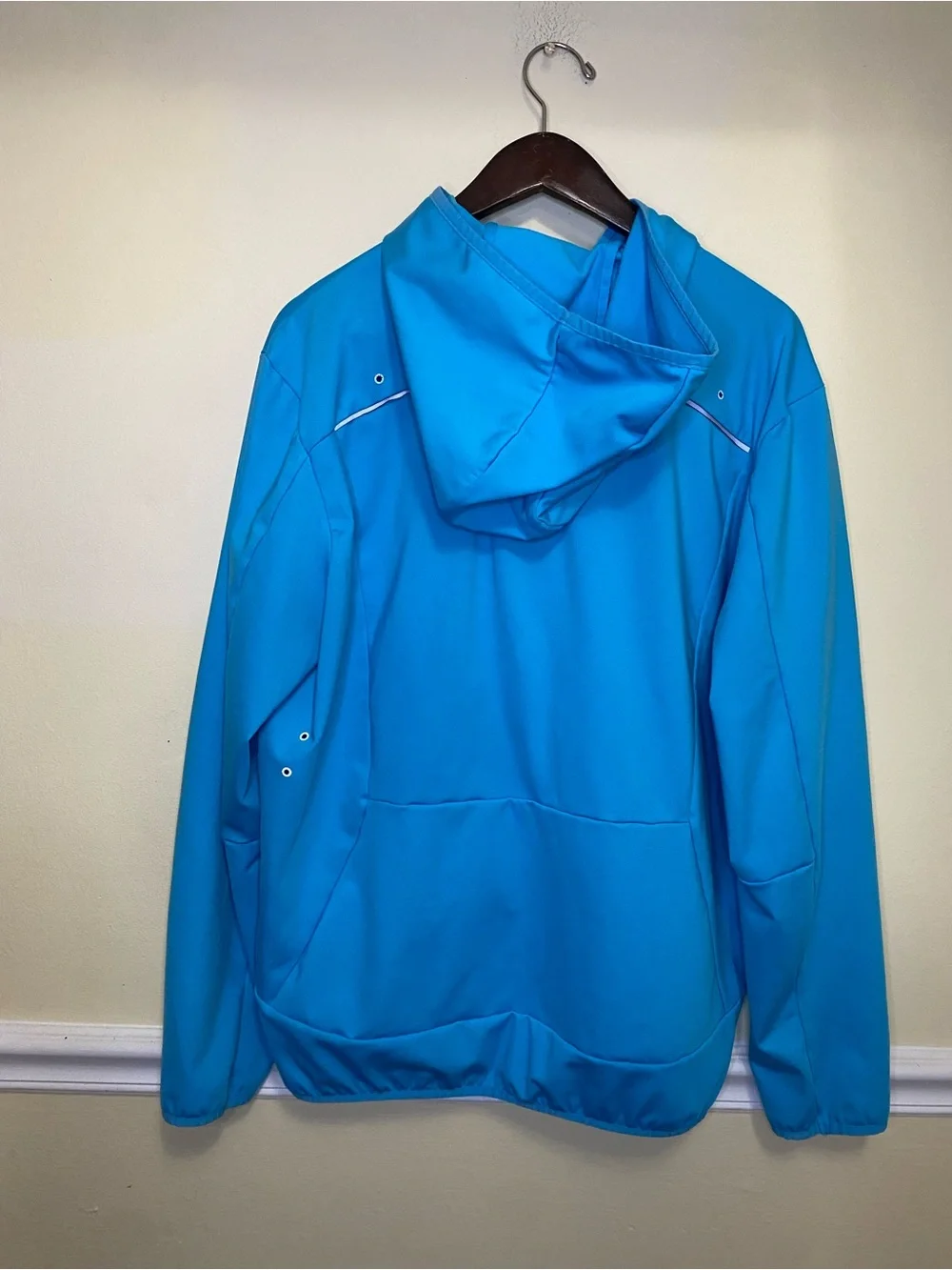 Hugo Boss Men Green Label Sorajo Full Zip Golf Hoody Sweatshirt Blue Size XL